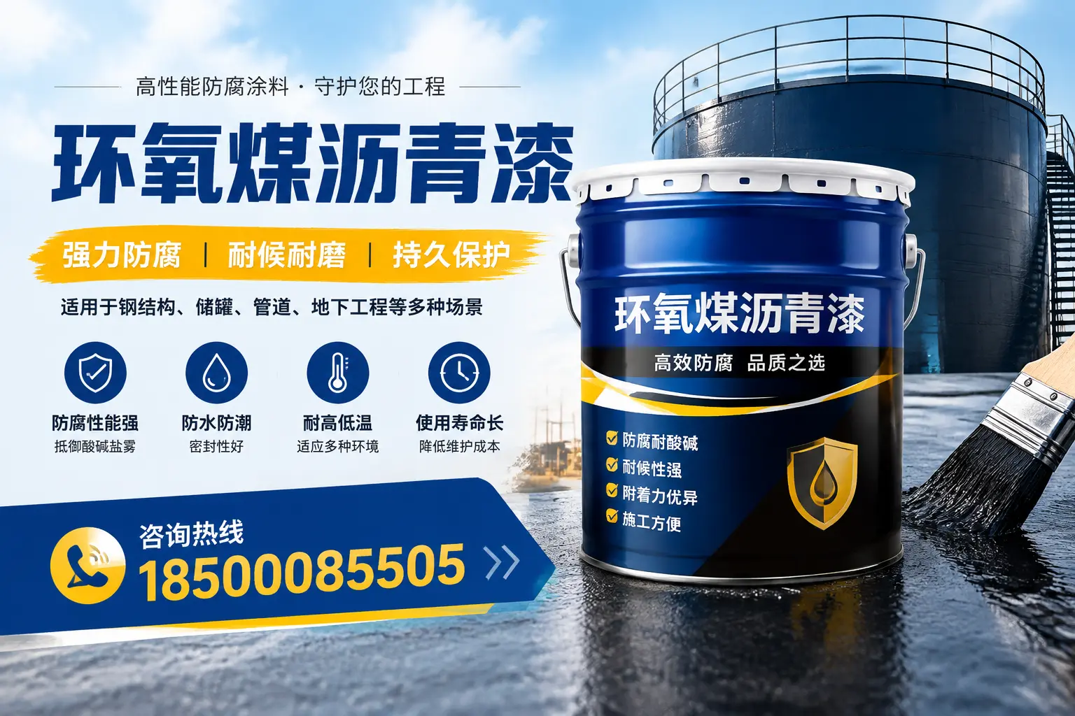 环氧煤沥青漆在工业中的应用，杭州企业的选择